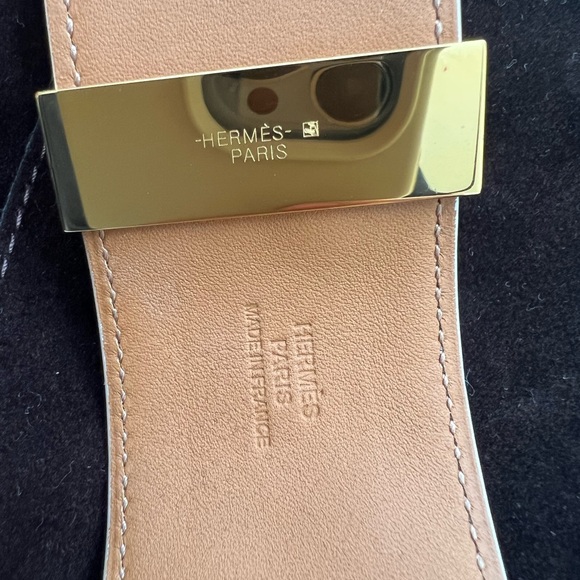 HERMES CDC Collier de Chien Bracelet White Gold-tone - Picture 6 of 7